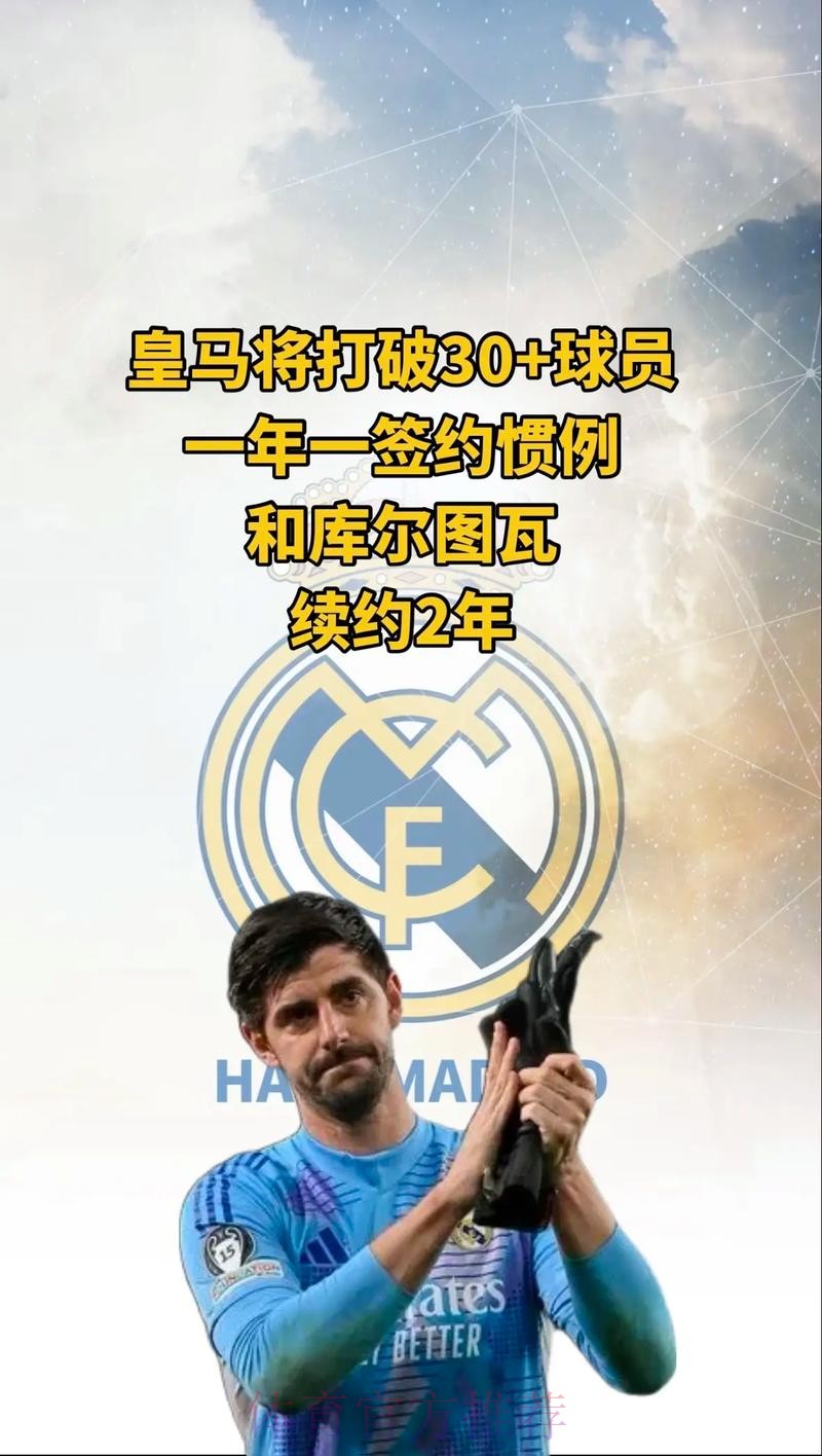 记者：库尔图瓦与皇马续约2年 包含1年续约选项